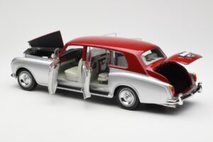 Rolls-Royce Phantom VI Sølv Rød Kyosho 1:18 08905SR Metal — billede 5 af 8