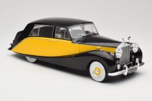Rolls-Royce Silver Wraith Empress by Hooper Sort & Gul MCG 1:18 MCG18066 Metal — billede 4 af 6