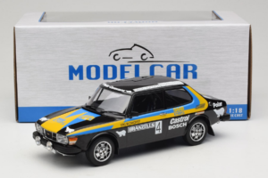 Saab 99 EMS #4 S. Blomqvist / H. Sylvan Rally Sweden Winner 1977 MCG 1:18 MCG18826R Metal — billede 6 af 6