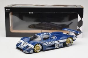 Sauber Mercedes C9 Kouros Racing #61 M. Thackwell / H. Pescarolo 24 Hours of Le Mans 1987 Minichamps 1:18 155873561 Metal — billede 6 af 6