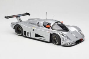 Sauber Mercedes C9 #61 M. Baldi / K. Acheson / G. Brancatelli 2nd Place 24 Hours of Le Mans 1989 Minichamps 1:18 155893561 Me — billede 4 af 6