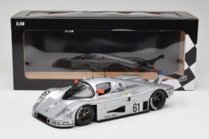 Sauber Mercedes C9 #61 M. Baldi / K. Acheson / G. Brancatelli 2nd Place 24 Hours of Le Mans 1989 Minichamps 1:18 155893561 Me — billede 6 af 6