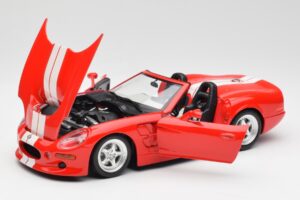 Shelby Series 1 Cabriolet Rød Bburago 1:18 3353 Metal — billede 2 af 8