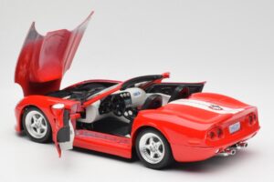 Shelby Series 1 Cabriolet Rød Bburago 1:18 3353 Metal — billede 5 af 8