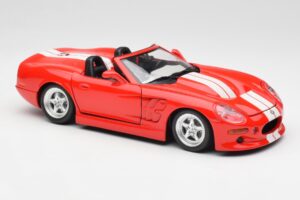 Shelby Series 1 Cabriolet Rød Bburago 1:18 3353 Metal — billede 6 af 8