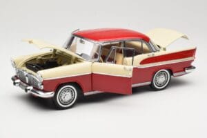 Simca Chambord Rød & Elfenben Norev 1:18 185721 Metal — billede 2 af 8