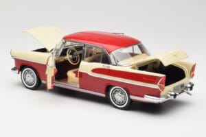 Simca Chambord Rød & Elfenben Norev 1:18 185721 Metal — billede 5 af 8