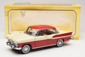 Simca Chambord Rød & Elfenben Norev 1:18 185721 Metal — billede 8 af 8