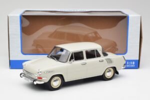 Skoda 1000 MB Grå & Hvid MCG 1:18 MCG18275 Metal — billede 6 af 6