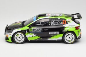 Skoda Fabia Rally2 #23 O. Solberg / E. Edmondson Rally Monte Carlo 2023 IXO 1:18 18RMC155A Metal — billede 3 af 6