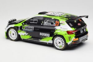 Skoda Fabia Rally2 #23 O. Solberg / E. Edmondson Rally Monte Carlo 2023 IXO 1:18 18RMC155A Metal — billede 5 af 6