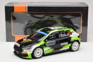 Skoda Fabia Rally2 #23 O. Solberg / E. Edmondson Rally Monte Carlo 2023 IXO 1:18 18RMC155A Metal — billede 6 af 6