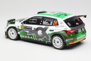 Skoda Fabia Rally2 #24 N. Gryazin / K. Aleksandrov Rally Monte Carlo 2023 IXO 1:18 18RMC155B Metal — billede 5 af 6