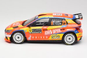 Skoda Fabia Rally2 #25 P. Lopez Rally Monte Carlo 2024 IXO 1:18 18RMC199 Metal — billede 3 af 6