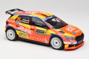 Skoda Fabia Rally2 #25 P. Lopez Rally Monte Carlo 2024 IXO 1:18 18RMC199 Metal — billede 4 af 6