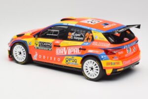 Skoda Fabia Rally2 #25 P. Lopez Rally Monte Carlo 2024 IXO 1:18 18RMC199 Metal — billede 5 af 6