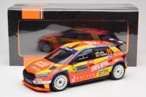 Skoda Fabia Rally2 #25 P. Lopez Rally Monte Carlo 2024 IXO 1:18 18RMC199 Metal — billede 6 af 6