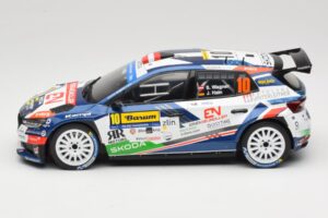Skoda Fabia Rally2 #10 S. Wagner / G. Winter Barum Czech Rally Zlín 2024 IXO 1:18 18RMC221 Metal — billede 3 af 6