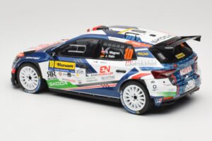 Skoda Fabia Rally2 #10 S. Wagner / G. Winter Barum Czech Rally Zlín 2024 IXO 1:18 18RMC221 Metal — billede 5 af 6