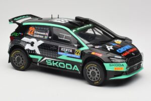 Skoda Fabia Rally2 #22 Toksport G. Greensmith / J. Andersson Safari Rally Kenya 2024 IXO 1:18 18RMC209 Metal — billede 4 af 6