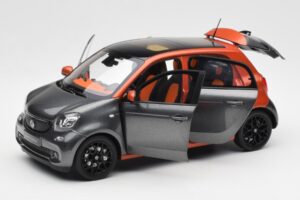Smart Forfour W453 Lava Orange Grafit Grå Norev 1:18 B66960298 Metal — billede 2 af 8