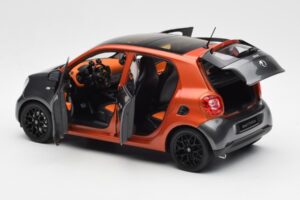 Smart Forfour W453 Lava Orange Grafit Grå Norev 1:18 B66960298 Metal — billede 5 af 8