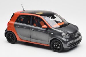 Smart Forfour W453 Lava Orange Grafit Grå Norev 1:18 B66960298 Metal — billede 6 af 8