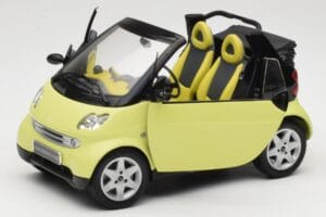 Smart Fortwo 450 Cabrio Gul Minichamps 1:18 0012889V001C49Q00 Metal — billede 2 af 8