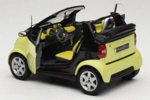 Smart Fortwo 450 Cabrio Gul Minichamps 1:18 0012889V001C49Q00 Metal — billede 5 af 8