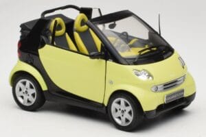 Smart Fortwo 450 Cabrio Gul Minichamps 1:18 0012889V001C49Q00 Metal — billede 6 af 8