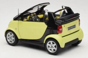 Smart Fortwo 450 Cabrio Gul Minichamps 1:18 0012889V001C49Q00 Metal — billede 7 af 8