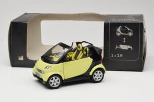 Smart Fortwo 450 Cabrio Gul Minichamps 1:18 0012889V001C49Q00 Metal — billede 8 af 8