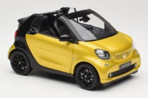Smart Fortwo 453 Cabriolet Sort Og Gul Norev 1:18 B66960289 Metal — billede 6 af 8