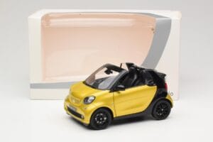 Smart Fortwo 453 Cabriolet Sort Og Gul Norev 1:18 B66960289 Metal — billede 8 af 8