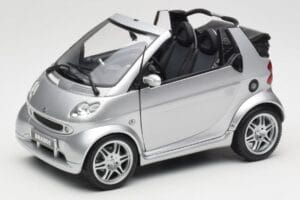 Smart Fortwo W450 Brabus Cabrio Sølv Forhandler Edition Kyosho 1:18 0017769V001C05Q00 Metal