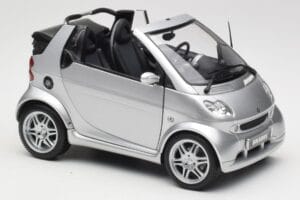 Smart Fortwo W450 Brabus Cabrio Sølv Forhandler Edition Kyosho 1:18 0017769V001C05Q00 Metal — billede 6 af 8