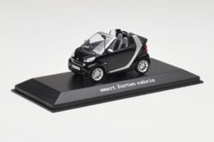 Smart Fortwo Cabrio Dyb Sort Minichamps 1:43 Q0022561V001C18Q00 Metal — billede 2 af 4