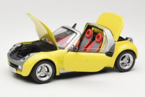 Smart Roadster 452 Gul Bburago 1:18 34099-M2 Metal — billede 2 af 8