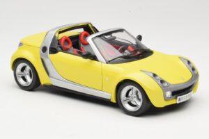 Smart Roadster 452 Gul Bburago 1:18 34099-M2 Metal — billede 6 af 8