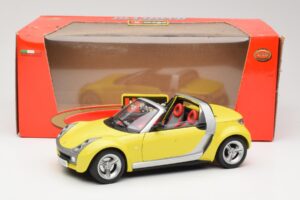 Smart Roadster 452 Gul Bburago 1:18 34099-M2 Metal — billede 8 af 8
