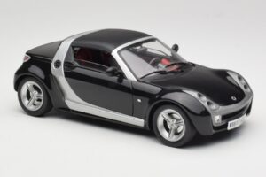 Smart Roadster Sort Bburago 1:18 34099-M1 Metal — billede 6 af 8