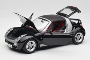 Smart Roadster Mørkeblå Bburago 1:18 34917 Metal — billede 2 af 8