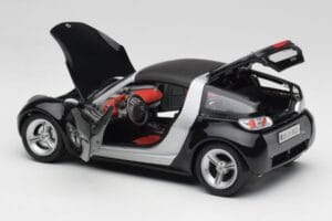 Smart Roadster Mørkeblå Bburago 1:18 34917 Metal — billede 5 af 8