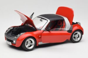 Smart Roadster Rød Bburago 1:18 34099 Metal — billede 2 af 8