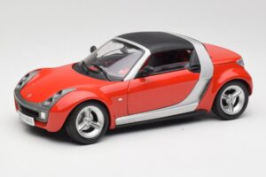 Smart Roadster Rød Bburago 1:18 34099 Metal