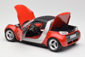 Smart Roadster Rød Bburago 1:18 34099 Metal — billede 5 af 8