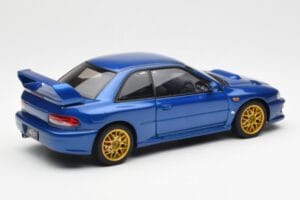 Subaru Impreza 22B Upgraded Version Blå Med Guld Fælge AUTOart 1:18 78602 Metal — billede 3 af 8
