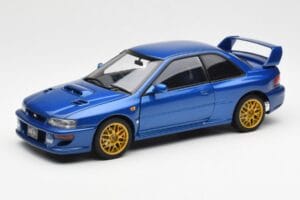 Subaru Impreza 22B Upgraded Version Blå Med Guld Fælge AUTOart 1:18 78602 Metal