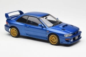 Subaru Impreza 22B Upgraded Version Blå Med Guld Fælge AUTOart 1:18 78602 Metal — billede 6 af 8