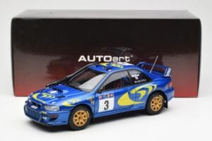 Subaru Impreza WRC #3 C. McRae / N. Grist Safari Rally Winner 1997 AUTOart 1:18 89792 Metal — billede 8 af 8